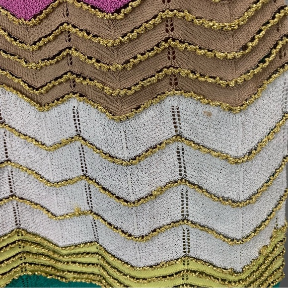 M MISSONI Chevron Patterned Flared Dress - Picture 10 of 11